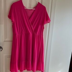 Chic Fuchsia Mini Dress